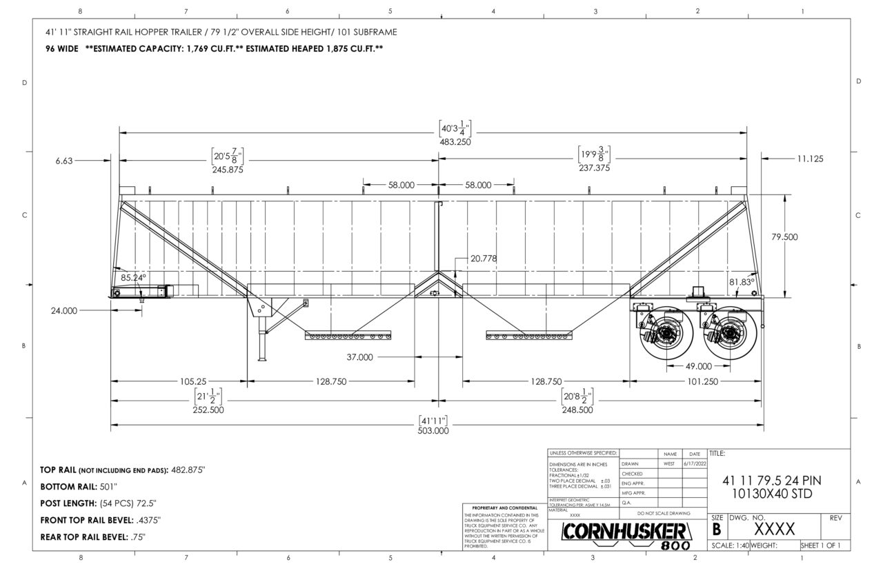 TANDEM HOPPER Cornhusker 800